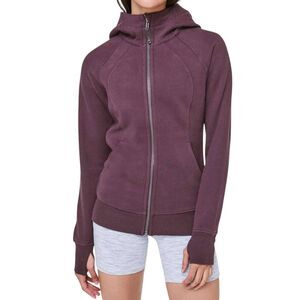 LULULEMON ATHLETICA Light As Warmth Scuba In Black Cherry Size 6